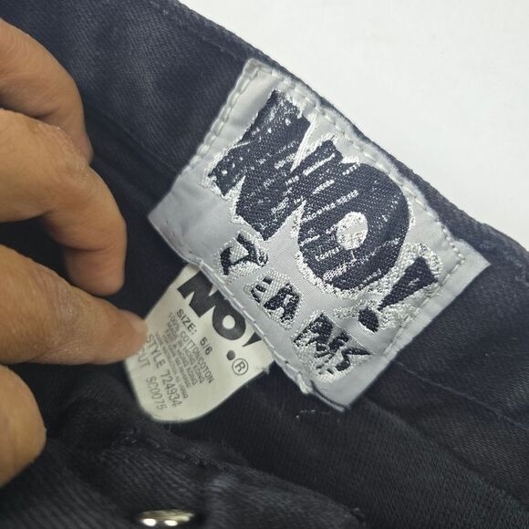 NO! Jeans Lined Shorts Black Denim Distressed Size Juniors 5/6 - Picture 4 of 8